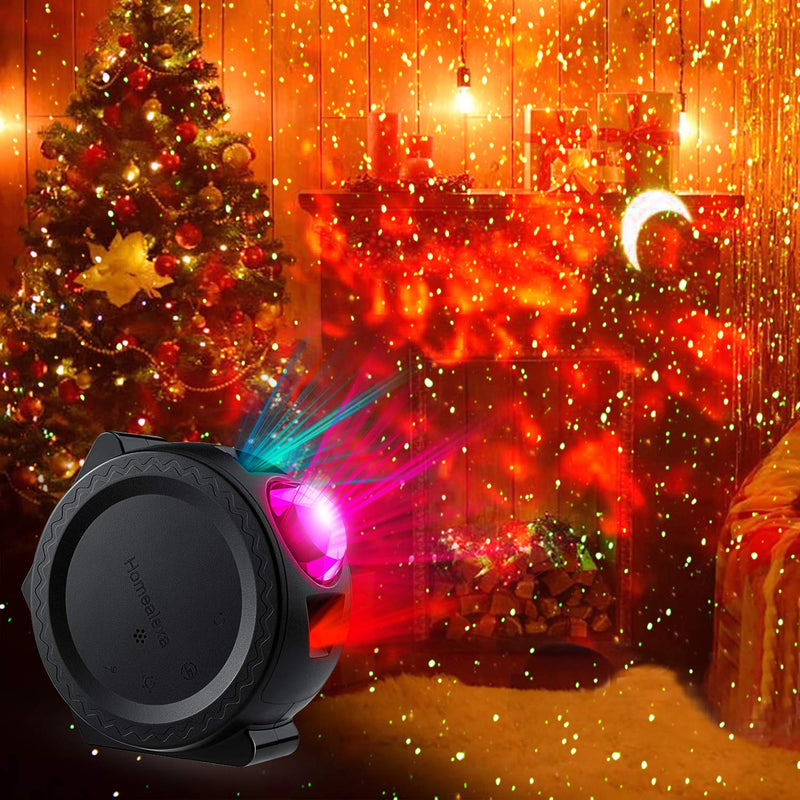 Disco Lights for Parties, LED Projection Lamp Starry Sky Projector Romantic Night Light Projection, Water Wave Light Effects with Color Changing Mood Lighting for Party Halloween Christmas