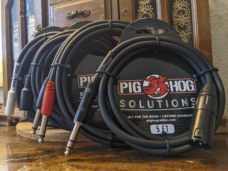 [AUSTRALIA] - Pig Hog PX-TMXM2 1/4" TRS to XLR Balance Adaptor Cable, 10 Feet 10 ft 