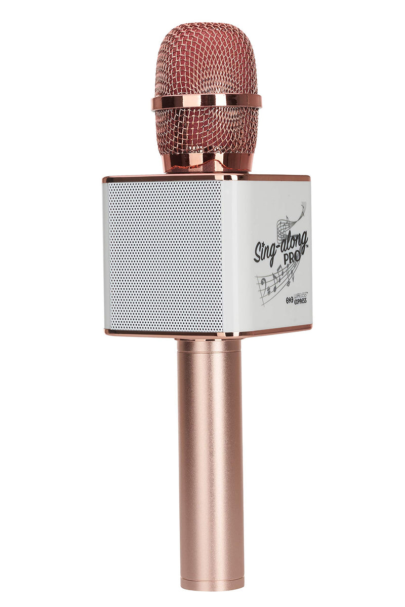 [AUSTRALIA] - Sing-along PRO Bluetooth Karaoke Microphone and Bluetooth Stereo Speaker All-in-one (Rose Gold) Rose Gold 