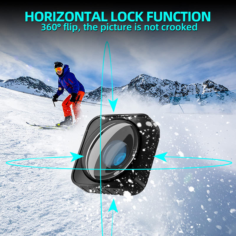 ParaPace Max Lens Mod for Gopro Hero 10/Hero 9 Black,Ultra-Wide Angle 155˚ FOV Lens Accessories for GoPro hero 10/9 black