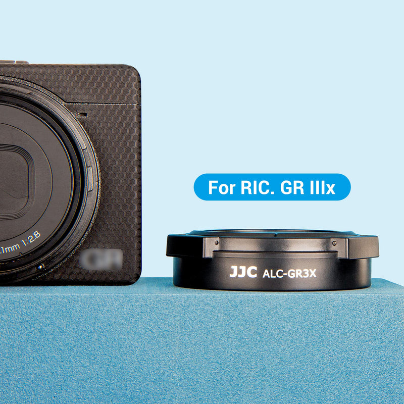 JJC Auto Open and Close Lens Cap Cover for Ricoh GR IIIx GRIIIx GR3x Camera, Dustproof and Anti-Scratch Lens Protector No Need to Remove
