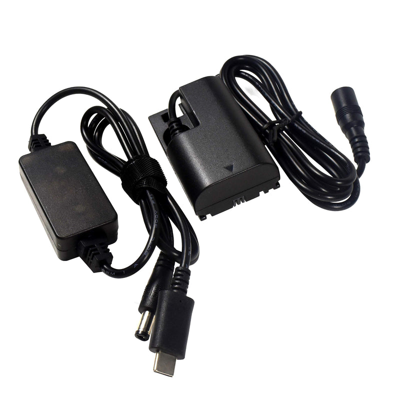 HQRP USB-C DC Converter Compatible with Canon ACK-E6 ACKE6 EOS 60D 70D, 5D Mark II, 5D Mark III, 5DS 5DS-R 6D, 6D Mark II 7D, 7D Mark II Digital SLR Camera AC Adapter Power Cable, LP-E6 Battery