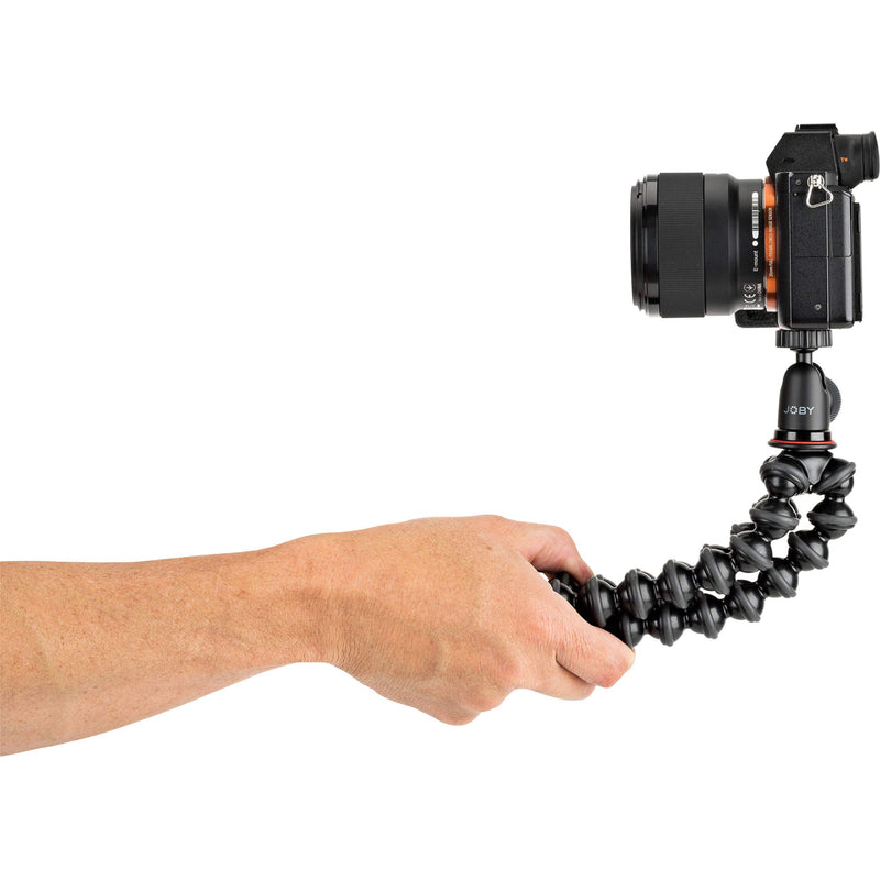 Joby JB01503 GorillaPod 1K Kit. Compact Tripod 1K Stand and Ballhead 1K for Compact Mirrorless Cameras or Devices up to 1k (2.2lbs). Black/Charcoal.