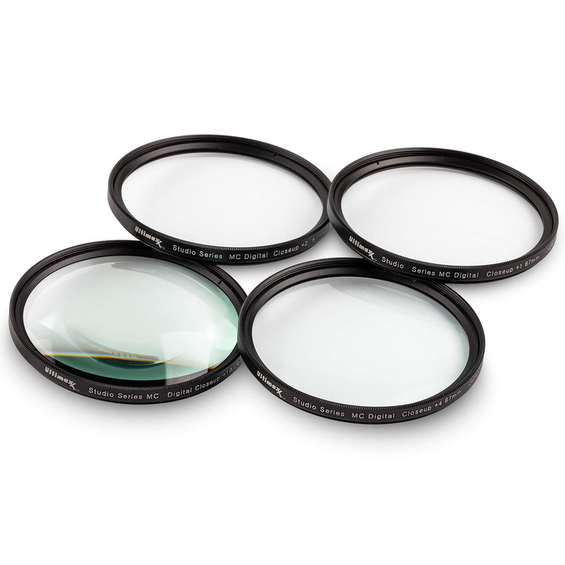 55MM Ultimaxx Professional Four Piece HD Macro Close-up Filter Kit (1, 2, 4, 10 Diopter Filters) for Nikon D3300, D3400, D3500, D500, D5200, D5300, D5500, D5600 w/AF-P DX NIKKOR 18-55mm f/3.5-5.6G VR 55MM