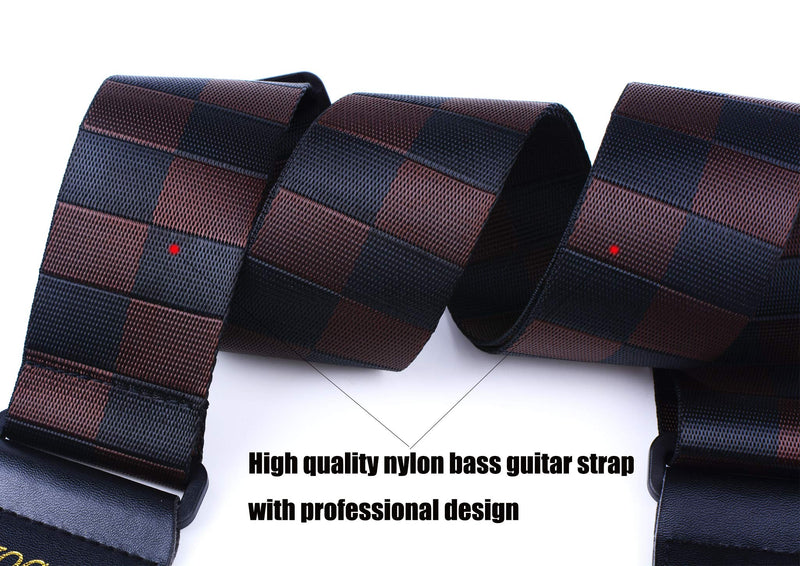 Guitar Strap Bass Electric Guitar Straps Plaid Nylon Guitar Straps Guitar Accessories