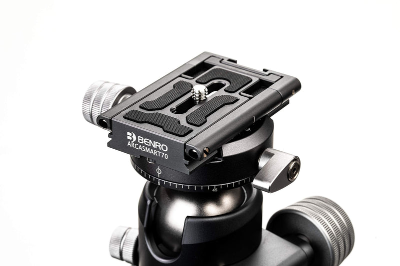 Benro ARCASMART 70mm Arca-Swis Plate and Smartphone Adapter for Ballheads, Gimbals and 3-Way Tripod Heads