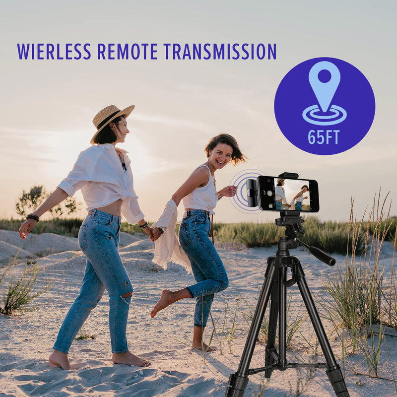 [AUSTRALIA] - ASILEX Wireless Microphones-2Pcs -Microphone for iPhone - Mini Microphone - Podcast Microphone -Lavalier Microphone -6H Working Time (for iPhone) 