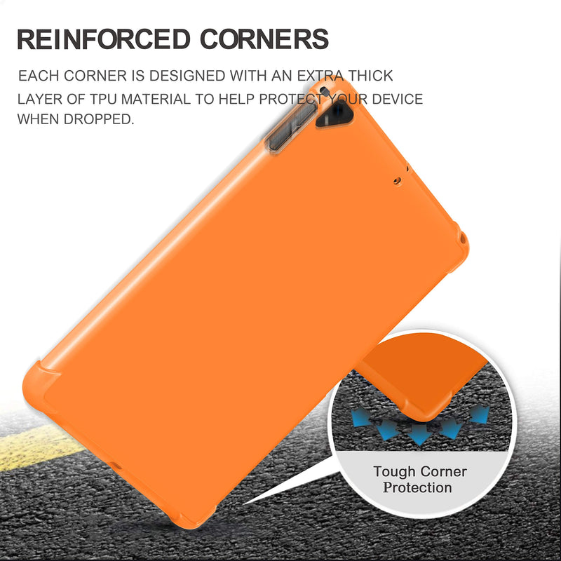 [AUSTRALIA] - KIQ iPad 9.7 5th 6th Gen Case, TPU Skin Protection Anti Slip Lightweight Cover for Apple iPad 9.7 2017/2018 5th & 6th Generation [Orange] TPU Orange 