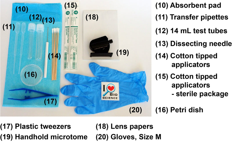 Rs' Science - 43-Piece All-in-One Microscope Slide Preparation Kit
