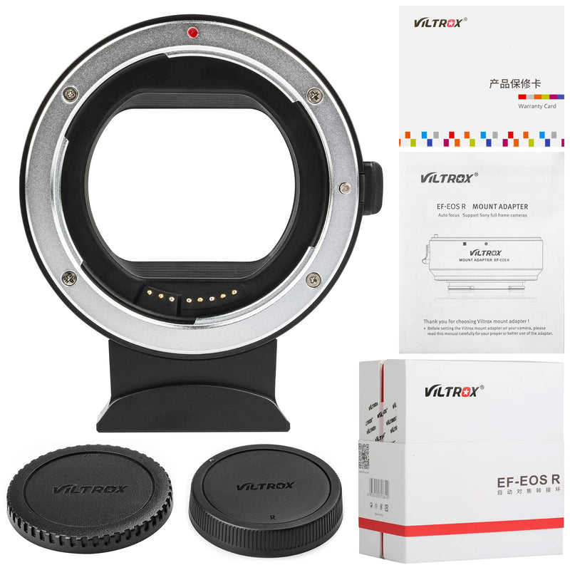 Viltrox Auto Focus Lens Mount Adapter EF-EOS R Converter Compatible with Canon EF/EF-S Lens to RF Mount Mirrorless Camera EOS R/R5/R6/RP