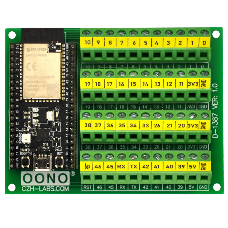 Screw Terminal Block Breakout Module Board for ESP32-S2-Saola-1