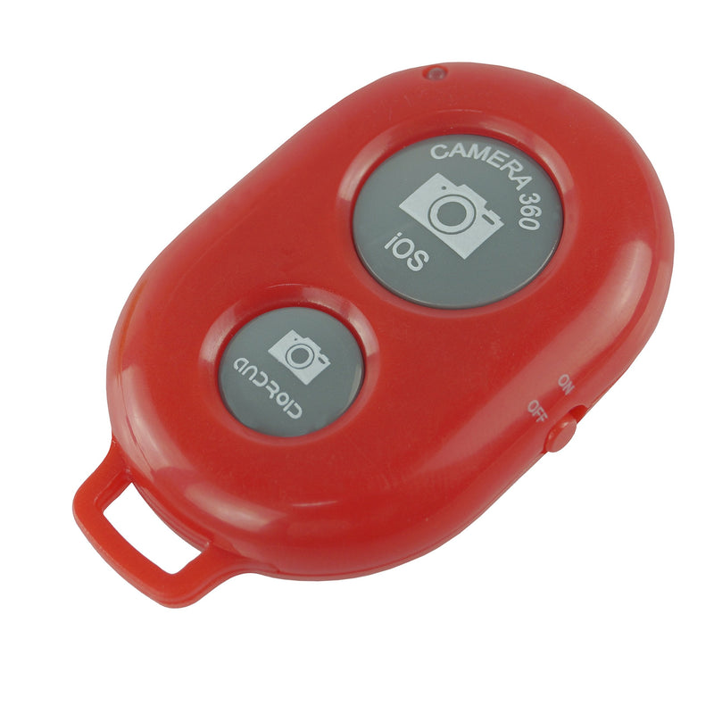 CamKix Camera Shutter Remote Control with Bluetooth Wireless Technology - Create Amazing Photos and Videos Hands-Free - Works with Most Smartphones and Tablets (iOS and Android) Red