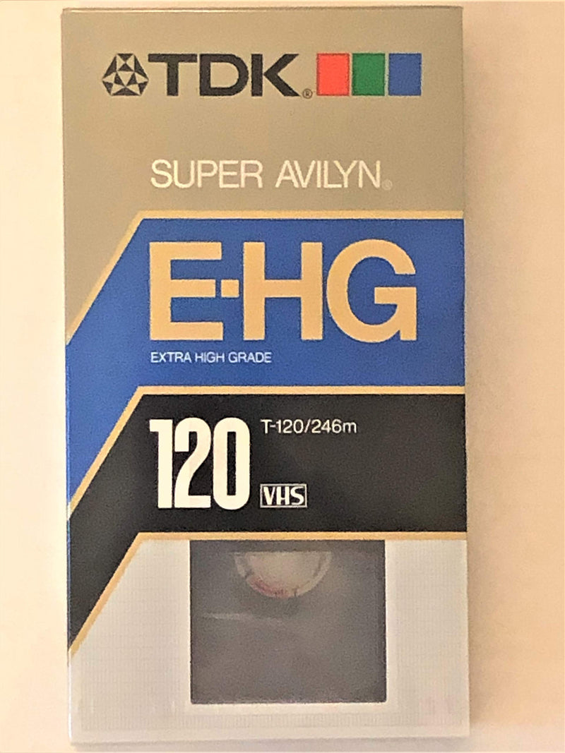 TDK E-HG Ultimate Performace T-120 Video Cassette Tapes - 1 count