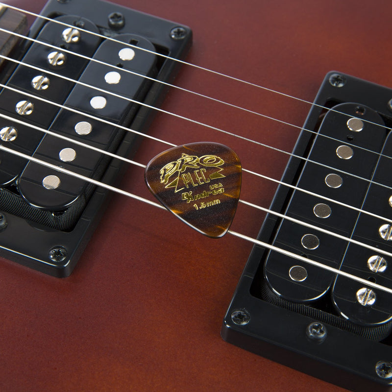 D'Andrea PPRO-351 Pro Plec 351 Standard Guitar Pick, 12-Piece, Shell, 1.5mm Standard Shape