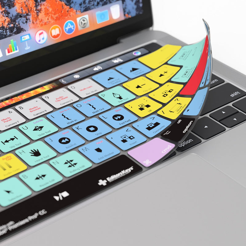 Adobe Premiere Pro CC Keyboard Cover | Skin fits Apple MacBook Pro Touch Bar 13" & 15"