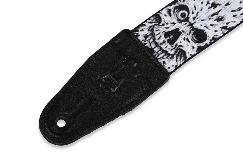 Levy's Leathers 2" Polyester Guitar Strap with Printed Design, Garment Leather Ends and Tri-glide Adjustment (MP-16)