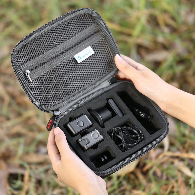 Skyreat Action 2 Carry Case ,Leather Waterproof Travel Case for DJI Action 2 Power Combo and Dual-Screen Combo Accessories