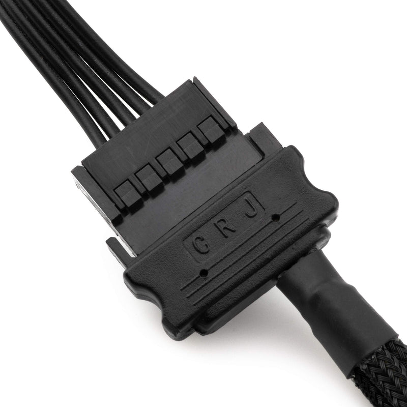 CRJ SATA to 3 x 4-Pin PWM Sleeved Fan Power Adapter Cable