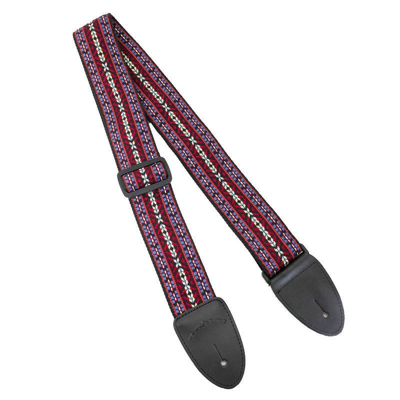 [AUSTRALIA] - Walker & Williams Vintage Series H-19 Hootenany Strap Red, Blue & Cream 