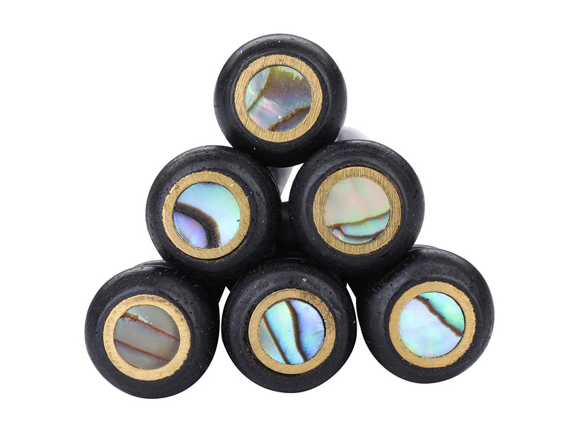 I-MART 6 Pcs Guitar Bridge Pins with Abalone Dot Inlay, Guitar Accessories for Acoustic Guitar