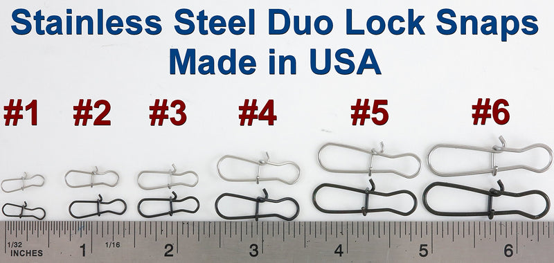 Size #4 SS Duo Lock Snaps - 50 Pack - Made in USA (#4, Stainless Steel)