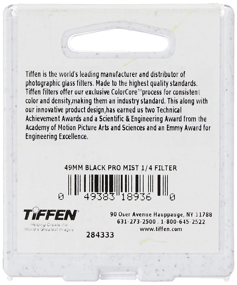Tiffen 49BPM14 49mm Black Pro-Mist 1/4 Filter Single