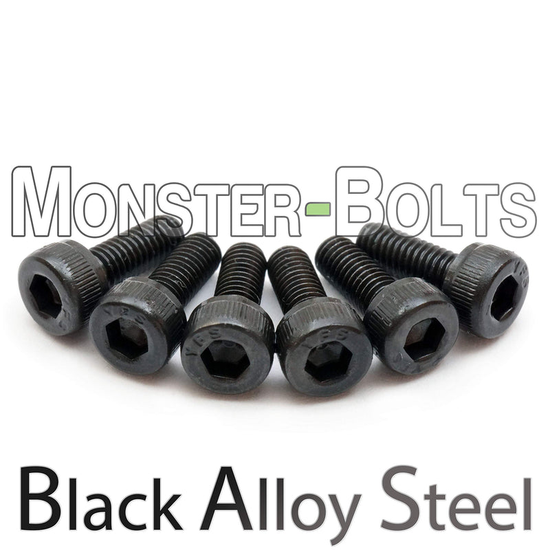 FLOYD ROSE Saddle Intonation Hold/Mounting Screws Set - Qty 6 - For Guitar Tremolo - Black Alloy Steel - MonsterBolts