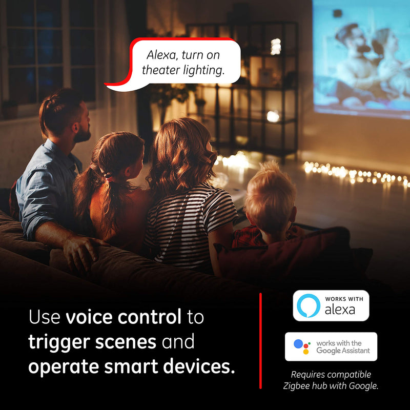 Enbrighten Zigbee Switch, Dual Outlet Control Plug-In, Pairs Directly with Echo 4th Gen/Echo Show 10 (All)/Echo Studio/Echo Plus (All)/Eero Pro 6, White, 43095