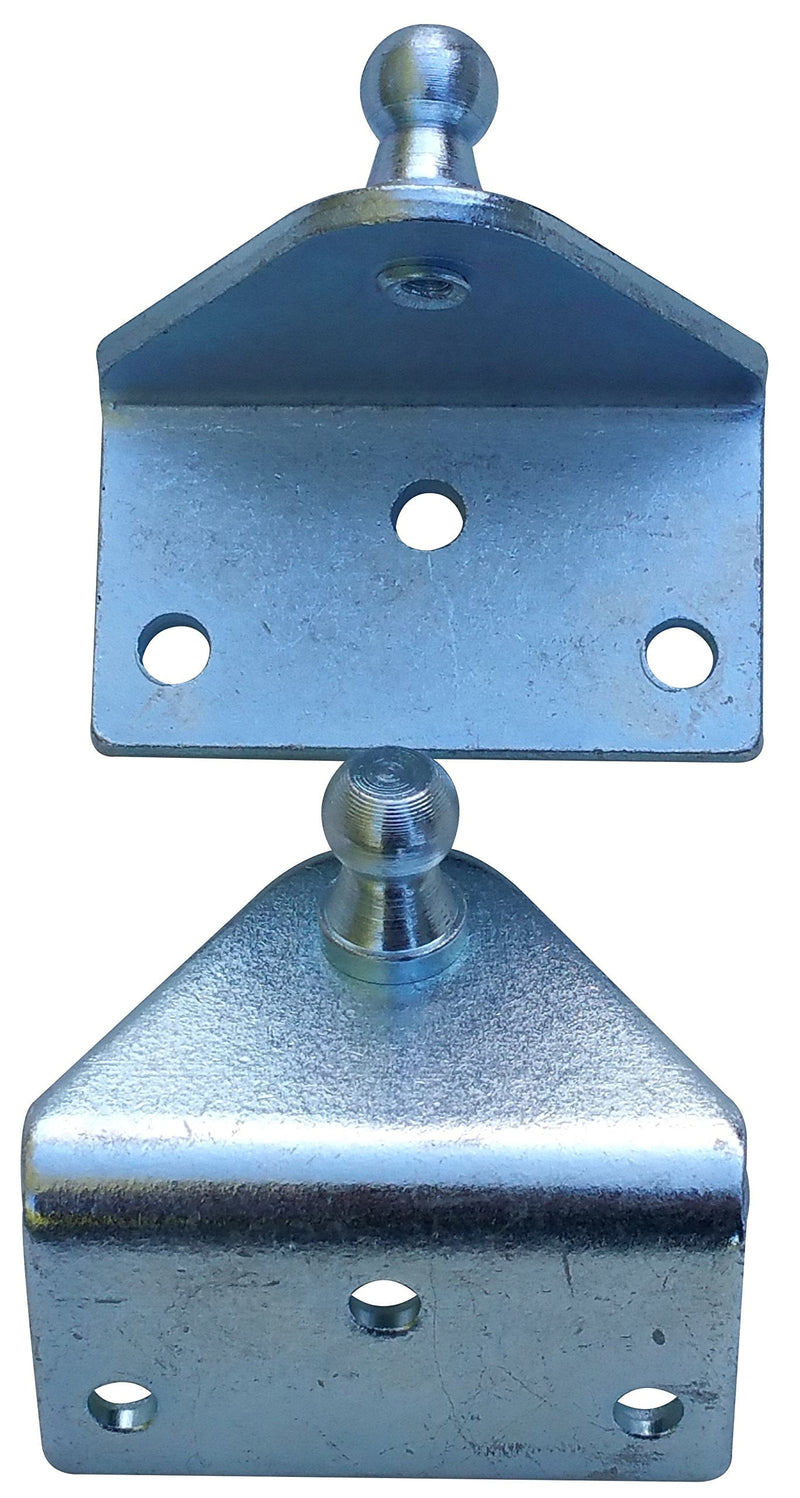 [AUSTRALIA] - Large Outside Mount Angled Lift Support Bracket - Zinc Plated 10 Gauge Steel - 10mm Ball Stud - Gas Shock Mounting - Lid Strut Prop Spring Mount 2 Large Outside Mount 