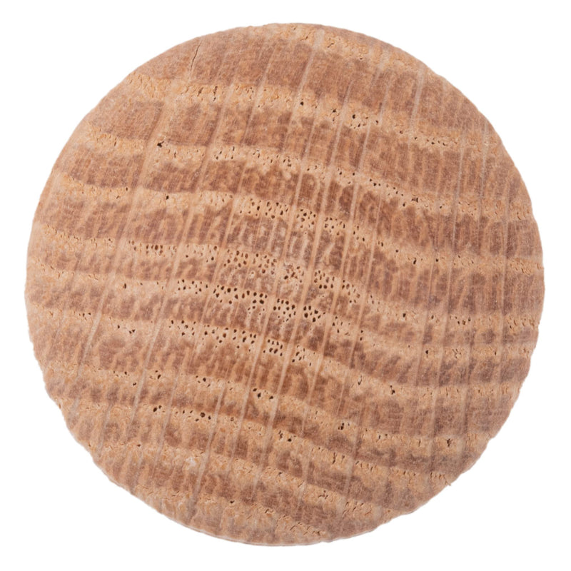 Oak Screw Hole Plugs | 3/4" Diameter | Pack of 50 Approx. | Turned End Grain Round Mushroom Head with Shoulders, Screw Hole Buttons, Furniture Grade | UA-053-OW