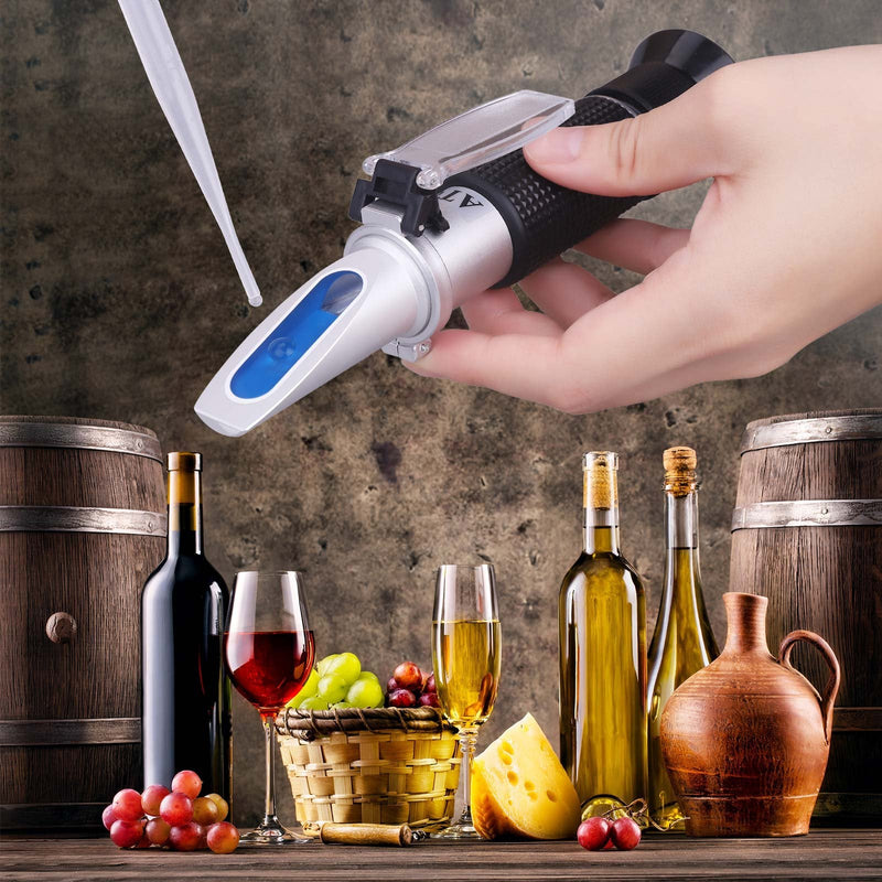 [AUSTRALIA] - Brix Refractometer with ATC - Tiaoyeer Digital Handheld Refractometer for Beer Wine Brewing, Dual Scale-Specific Gravity 1.000-1.130 and Brix 0-32% 
