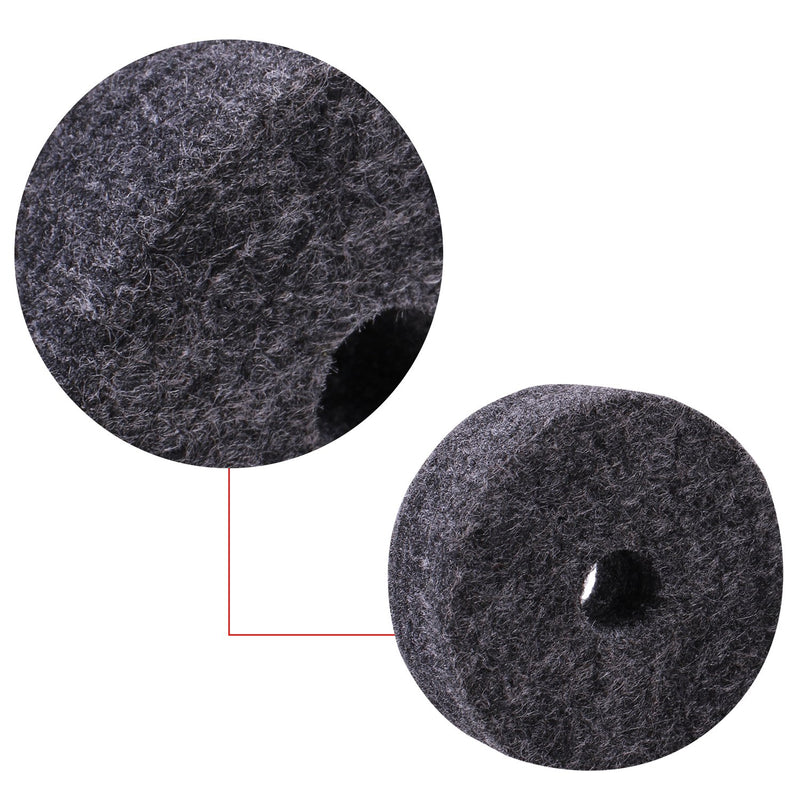 Round Soft Grey Cymbal Stand Felt Washer Replacement for Drum Set of 8