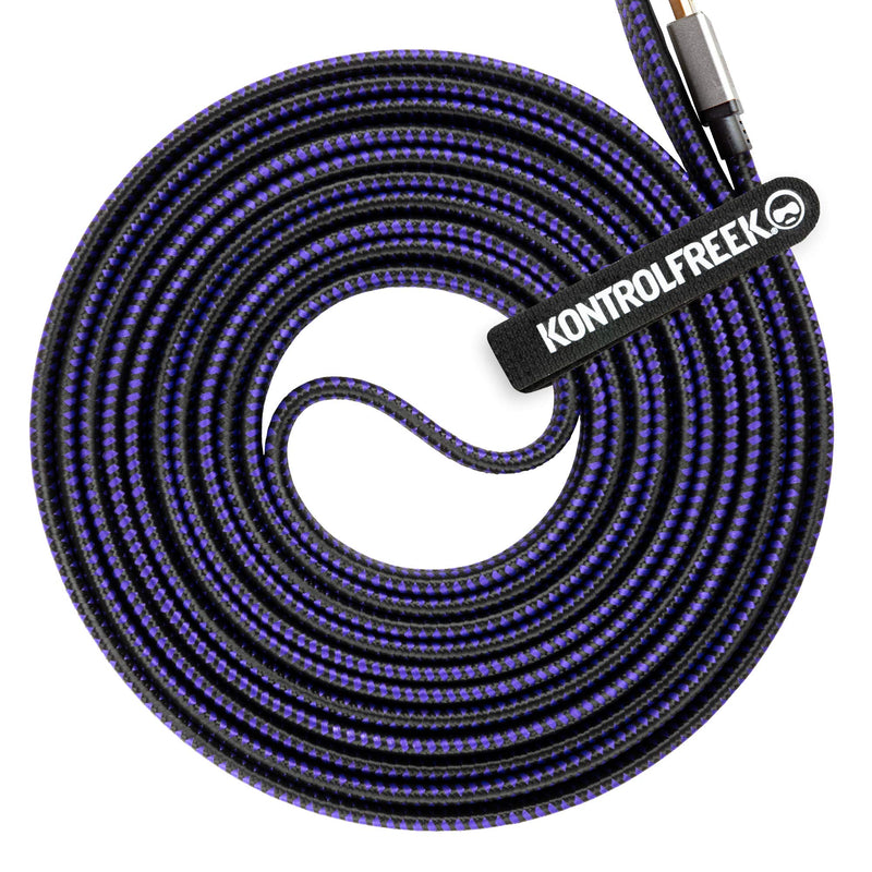 KontrolFreek 12FT (3.6m) HDMI 8K Ultra Gaming Cable Supports Ethernet, 3D, Audio Return Channel (ARC), High Dynamic Range Video and 8K Ultra HD @ 60 FPS- Black and Purple