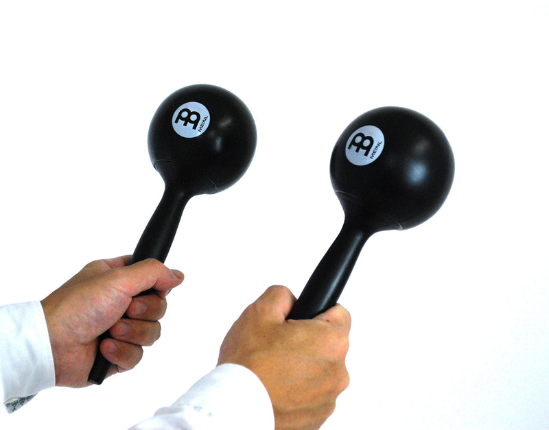 Meinl Percussion PM3BK Plastic Maracas, Black