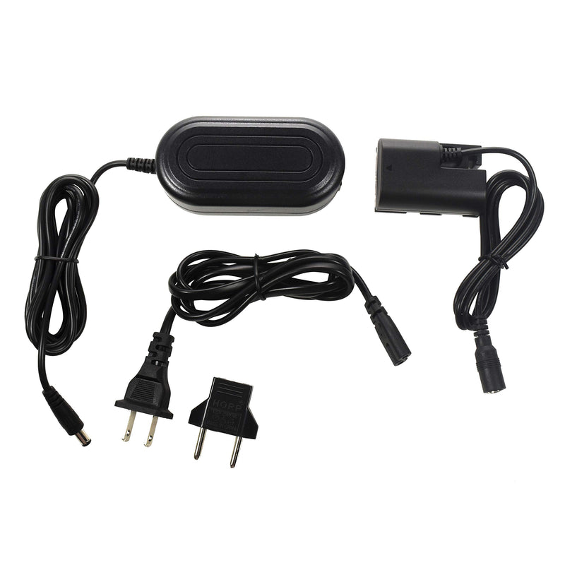 HQRP Fully Decoded AC Adapter Compatible with Canon ACK-E6 EOS 70D, EOS 7D, EOS 60D, EOS 6D, EOS 5D Mark II, EOS 5DS, EOS 5DS-R, EOS 5D Mark III, 7D Mark II, 6D Mark II Digital Camera ACKE6 DR-E6