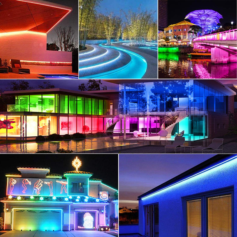 [AUSTRALIA] - LED Strip Lights,Attuosun 32.8feet/10M RGB Color Changing Self-Adhesive Led Light Strip,Waterproof 5050 300Leds Flexible Rope Light Kit with 44Key IR Remote Controller and 12V Power Supply for Home Rgb (Red, Green, Blue) 