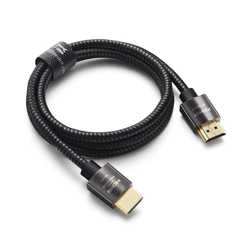 Zeskit X-Tech 48Gbps Ultra High Speed HDMI Cable 6.5ft, 8K60 4K120 144Hz eARC HDR HDCP 2.2 2.3 Compatible with Dolby Vision Apple TV 4K Roku Sony LG Samsung Xbox Series X RTX 3080 PS4 PS5 2m/6.5ft