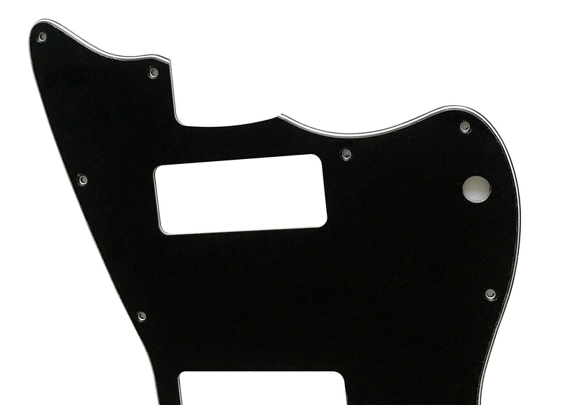 Custom For US Jazzmaster P90 Style No Rthythm Electric Guitar Pickguard (3 Ply Black) 3 Ply Black