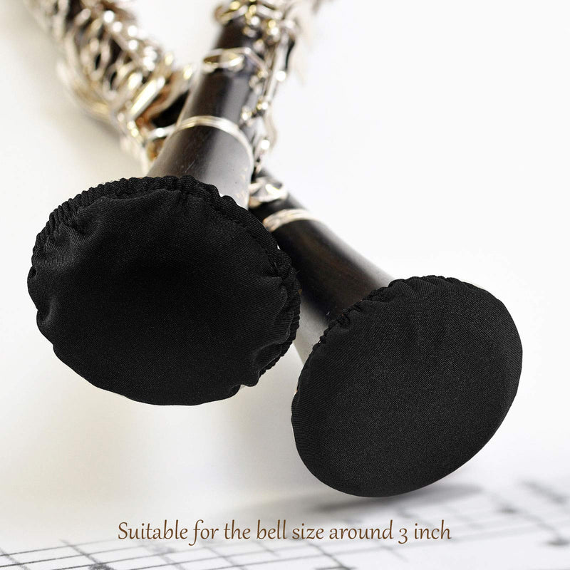 2 Pieces Instrument Cover Music Protect Instrument Bell Cover 3 Inch for Clarinet Trumpets Alto Bass Soprano Saxophone and Other Musical Instruments of 3 Inches Size