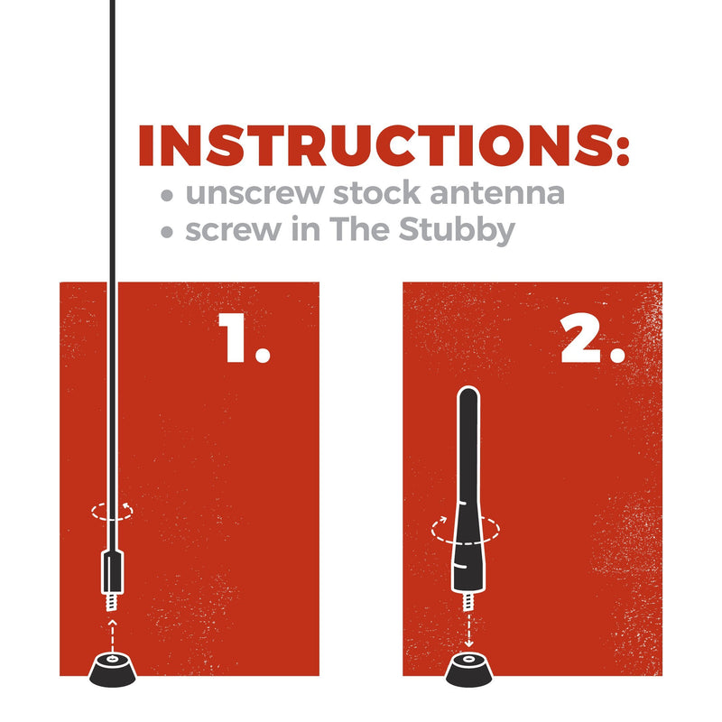 CravenSpeed Stubby Antenna Replacement for the GMC Terrain 2010-2018 | 4 inches