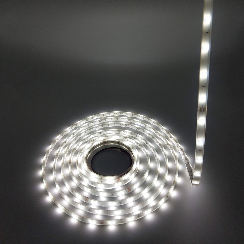 [AUSTRALIA] - LEDMY Flexible Led Strip Lights, Strip Lights, DC 24V 12W SMD3528 150LEDs IP68 Waterproof Under Cabinet Lights Cool White 6000K 5Meter/ 16.4Feet, led Tape Lights Using for Homes, Kitchen Decortation 