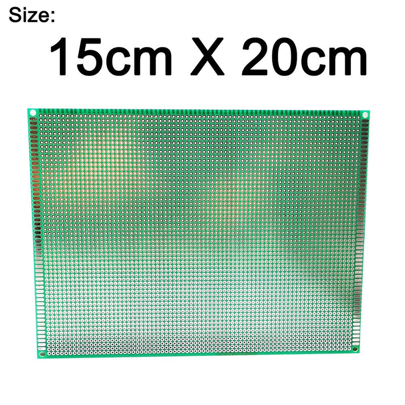 YUNGUI 15 X 20CM PCB Protoboard,2 Pieces DIY Prototype board Soldering and Electronic Printed Circuit Board 15x20 Cm (B)