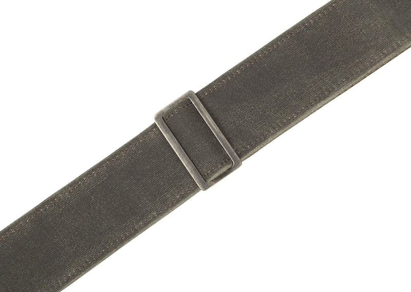 Levy's Leathers 2" Waxed Canvas Guitar Strap Traveler's Design; Green (M7WC-FGN)