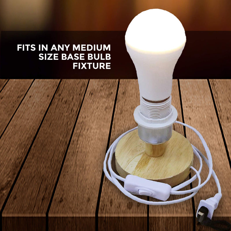 Ciata Lighting LED Smart Emergency Light Bulb with Rechargeable Battery Back-up - Intelligent Lighting, Lasts 3-4 Hours During Power Outage - Extra Hook for Camping, Outdoor (4 Pack)