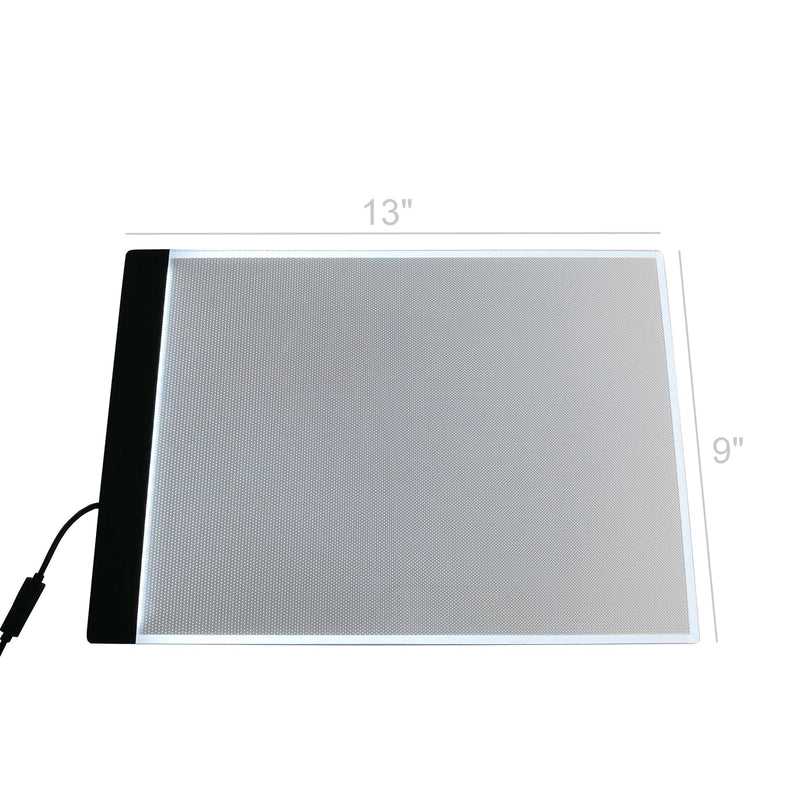 FixtureDisplays® A4 LED Light Box 9x12" Portable Light Box Tracer Power Tracing Light Pad for Tracing, Drawing, Sketching, Animation 18153-FBA