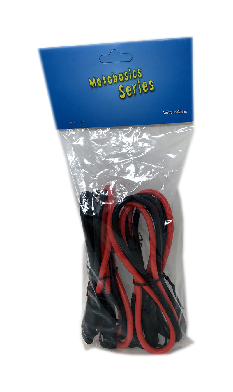 Tetra-Teknica MotoBasic Series SAE-10G-2P SAE Quick Disconnect Extension Cable Value Pack, 3 Feet, 10AWG Stranded Tinned Copper Wire, 2 per Pack