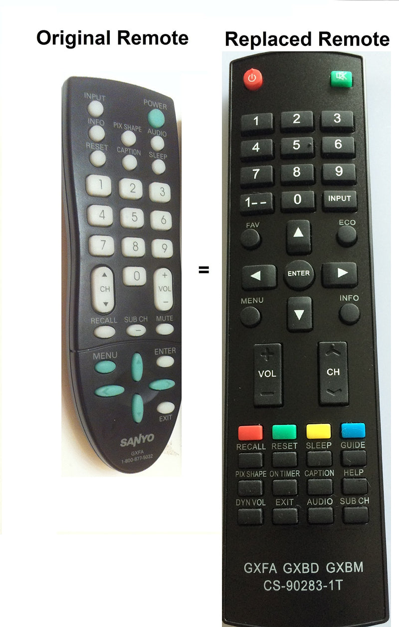 New Replaced Remote MC42NS00 Replaced for Sanyo GXBD GXBM MC42NS00 CS-90283-1T GXFA Remote Control