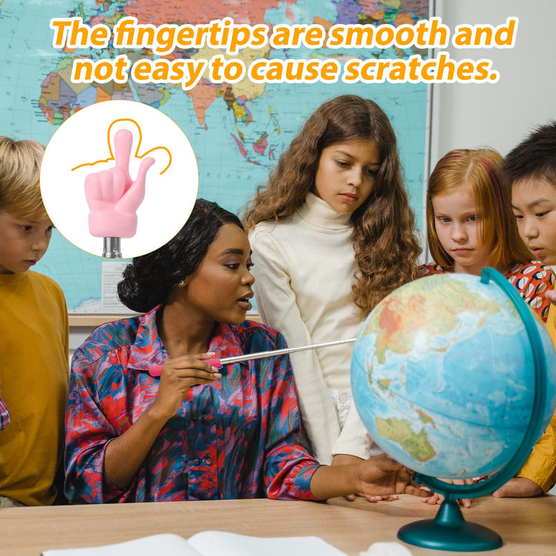 3pcs Telescopic Teachers Pointers, Extendable Pointing Stick Retractable Pointer Whiteboard Pointer Hand Pointer Stick for Teacher Classroom Aids (Pink, Blue, Green)