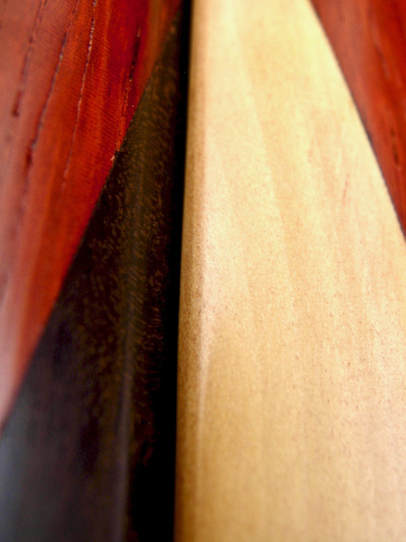 Pea Patch Minstrel-style Laminated “Tri-tone” Ebony-Padauk-Boxwood Bones (Regular) Regular