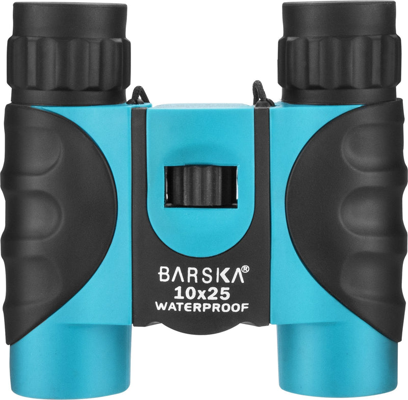 BARSKA 10x25mm Blue Waterproof Compact Binoculars